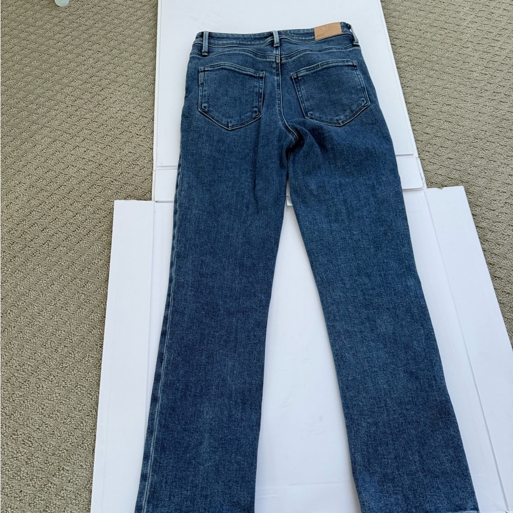 PAIGE Classic Blue Straight Leg Jeans - Picture 4 of 4